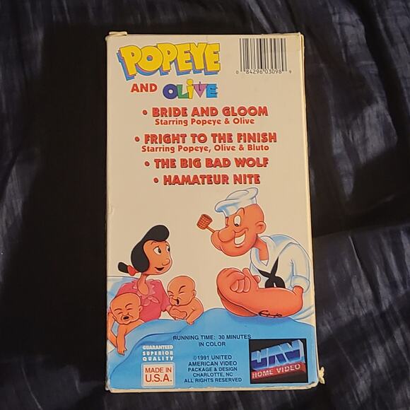 Popeye And Olive VHS - Picture 2 of 3